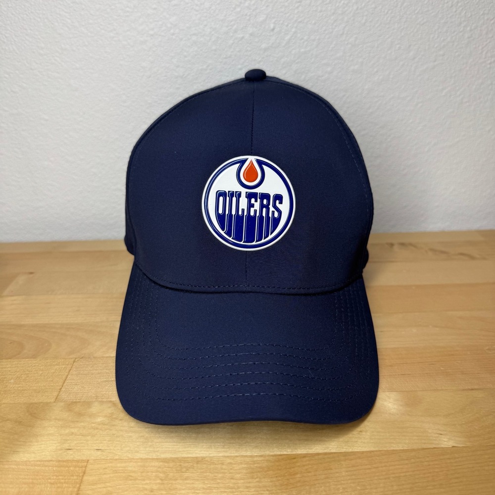 Levelwear Edmonton Oilers‎ NHL Navy Blue Performance Stretch Fit Hat L/XL